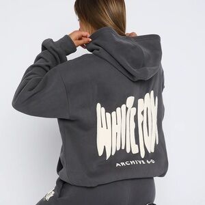 white fox 6.0 sweatshirt, charcoal